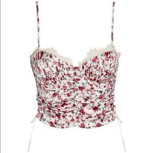 For Love & Lemons VS XXS Melrose Floral Bustier cami sexy corset coquette Bra